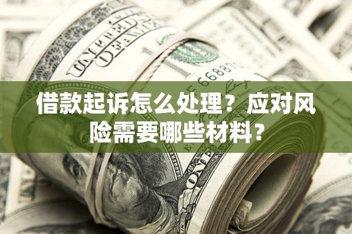 武汉借款起诉怎么处理？应对风险需要哪些材料？
