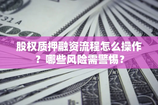 武汉股权质押融资流程怎么操作？哪些风险需警惕？