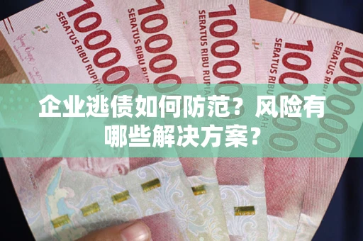 武汉企业逃债如何防范？风险有哪些解决方案？