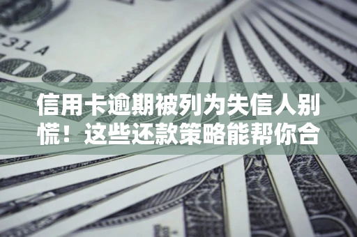 武汉信用卡逾期被列为失信人别慌！这些还款策略能帮你合法止损