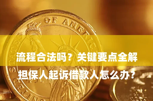 武汉

担保人起诉借款人怎么办？流程合法吗？关键要点全解析