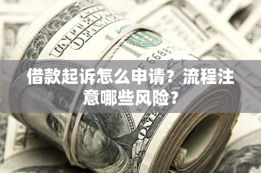 武汉借款起诉怎么申请？流程注意哪些风险？